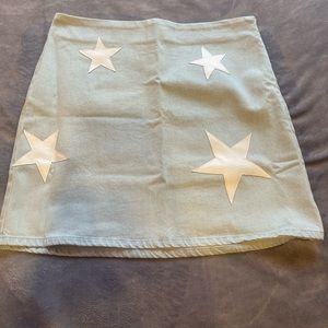 Light Wash Jean Skirt